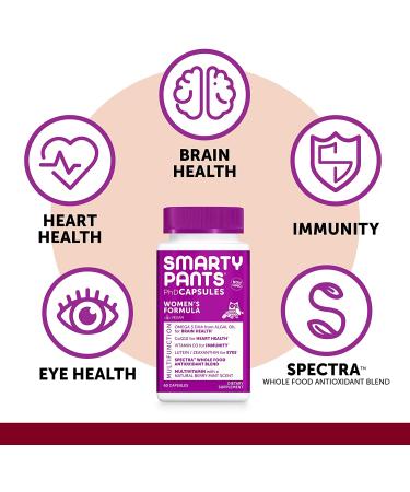 SmartyPants Daily PHD Multivitamin for Women - 60 Capsules | Essential Nutrients for Women's Health - Buy Online on GoSupps.com