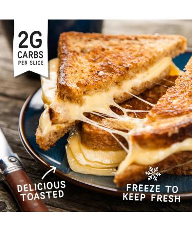 Fitbakes Keto Bread 2g Carbs 7g Protein Low Carb Bread Loaf High Protein Snacks Low Calorie Diet 16 slices - Buy Online on GoSupps.com
