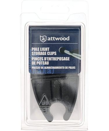Attwood 7571L7 Pole Light Storage Clip - 2 L x 1 H, Black Plastic - Fits 1 Diameter Poles - Buy Online on GoSupps.com