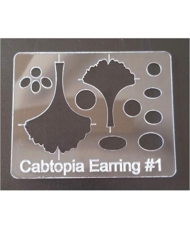 Cabtopia Jewelry Design Stencil - Earring 1 Template for Unique Jewelry Creations - Buy Online on GoSupps.com