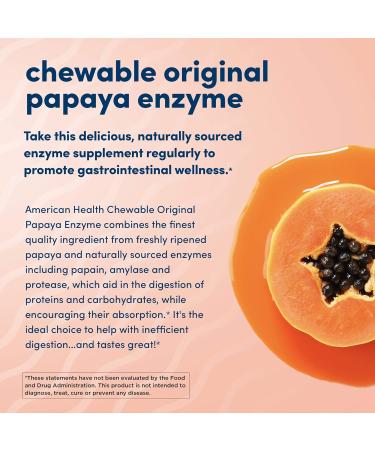 AMERICAN HEALTH Papaya Enzyme - Original Formula | 600 Tablets - Buy Online on GoSupps.com