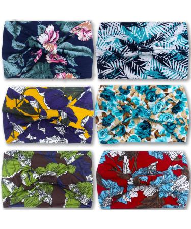 VENUSTE Floral Knotted Wide Headbands for Women - 6PCS Hair Accessories - Buy Online on GoSupps.com