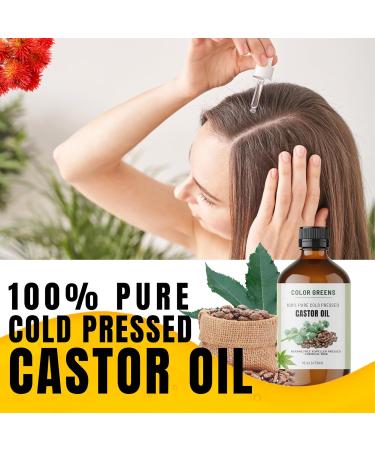 Colorgreens Rich & Pure Castor Oil 16oz - Deep Moisturizing Body Face & Hair Oil for All Hair Types | Enhance Your Beauty Routine - Buy Online on GoSupps.com