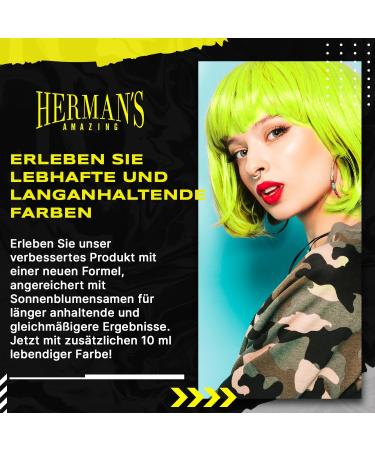 Hermans Amazing semi-permanent Hair Color Lemon Daisy 100% vegan and not tested on animals 115ml - Buy Online on GoSupps.com