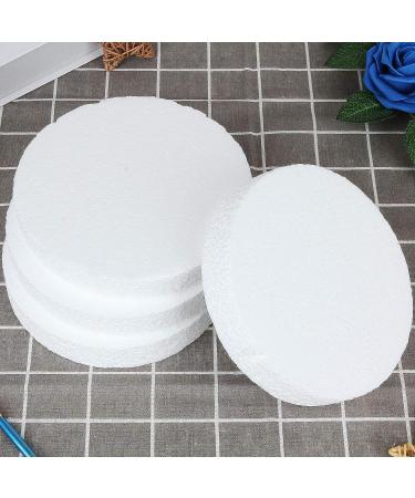 16PCS 6x6x1 inch White EPS Foam Circles for Arts & Crafts - Blank Round Craft Foam Discs for Modeling, Sculpting, Kids Art Projects, Floral Arrangements - Holiday Decor Supplies - Buy Online on GoSupps.com