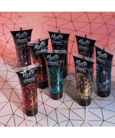 Moon Glitter Mystic Chunky Glitter Gel - Atlantis - 12ml - For Face, Body, Hair, Nails - Festival Cosmetic Glitter Paint - Buy Online on GoSupps.com