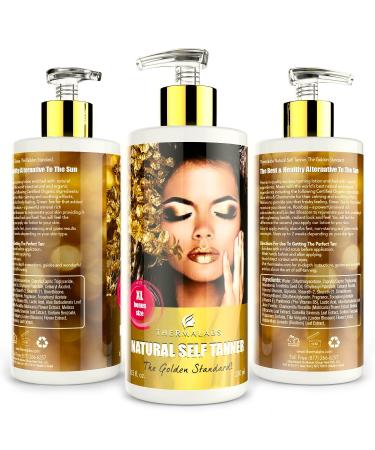 Self Tanner Indoor Tanning Lotion | Thermalabs Sunless Tan - Organic & Natural Gradual Bronze for Men & Women | Flawless Glow - Buy Online on GoSupps.com