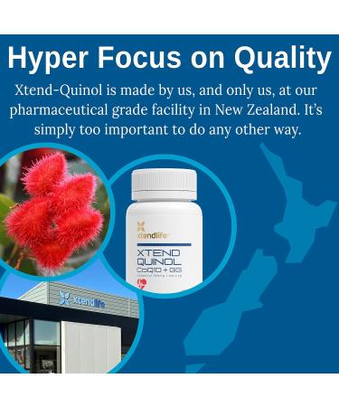Buy Xtendlife Xtend-Quinol CoQ10 & GG Supplement - Boost Heart Health & Cellular Energy - 60 Count (2 Month Supply) - International Shipping Available - Buy Online on GoSupps.com
