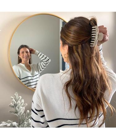 Shop Lolalet 8-Piece Large Hair Clips | Slipproof 8cm Jaw Clips for Thick Hair | Stylish Hair Accessories for Women & Girls - Pattern E - Buy Online on GoSupps.com