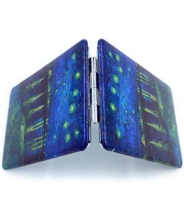 Aeisage Handheld Compact Mirror - Starry Night Design | 2.75 Diameter Pocket Size Makeup Mirror for Men and Women - Buy Online on GoSupps.com