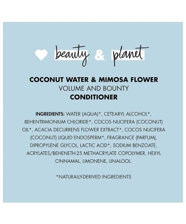 Love Beauty And Planet Volume and Bounty Coconut Water Conditioner - 32 oz - Buy Online on GoSupps.com