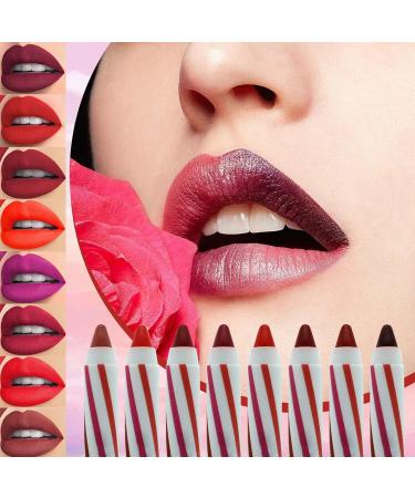 Velvet Silk Lipstick & Lip Liner Set - Long Lasting & Easy to Use | Nudes Makeup Kit for Sexy Lip Tint & High Shade Velvet Mist Effect - Cosmetic Novice's Must-Have - Buy Online on GoSupps.com