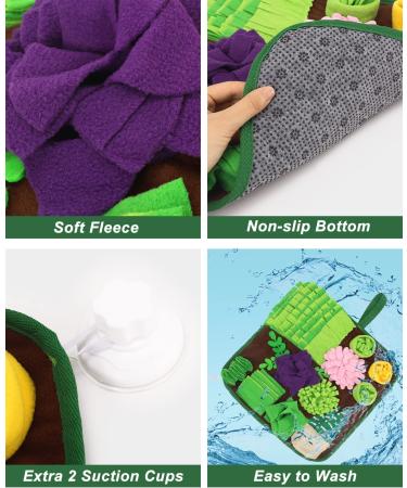 Succulent Snuffle Mat for Dogs and Small Pets - Enrichment Treat Toy | Slow Eating Puzzle for Dogs, Cats, Rabbits, and More | Stress Relief Gift for Pets - Buy Online on GoSupps.com