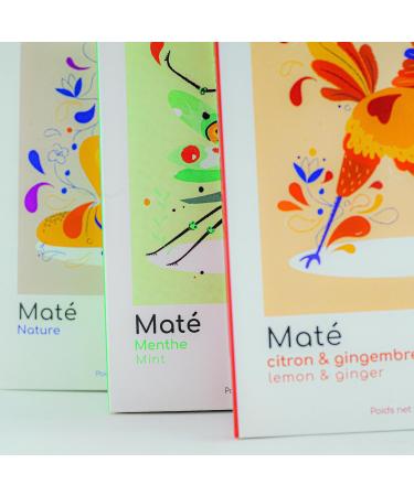 Veegreen coffret Mate Bio 3 saveurs : Nature - citron gingembre - menthe | 3x100gr | Set Mat Id e Cadeau Infusion nergisantes bio labor e en france - Buy Online on GoSupps.com