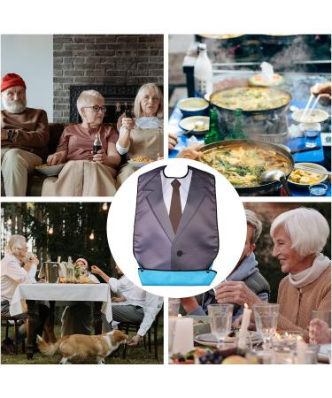 AIEX Adult Bibs: Waterproof Floral Print, Washable & Reusable - Clothing Protectors | Suit 06 - Buy Online on GoSupps.com