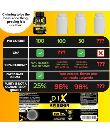 APIGENINE | ORGANIC | 100% Natural | Chamomile Extract | Best Sleep | Relaxation | Vegetable Capsules | - Buy Online on GoSupps.com