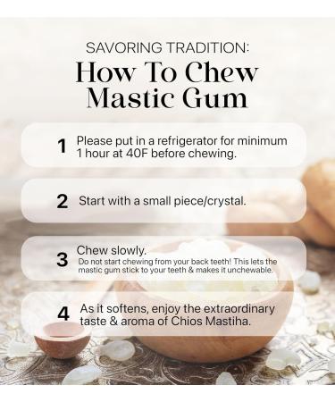 Cerez Pazari Natural Mastic Gum 0.88oz - 100% Real Chios Mastiha Resin | Medium Tears, Gluten Free, Non-GMO, Vegan - Resealable Bag 25g - Buy Online on GoSupps.com