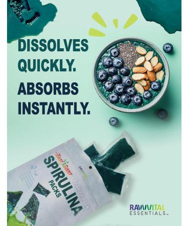 Easy Boost Fresh Frozen Spirulina Packs 100% Natural Non-GMO Vegan (4) - Buy Online on GoSupps.com