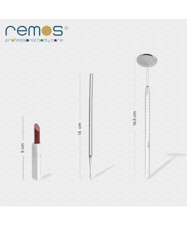 REMOS Tooth Eraser & Dental Mirror Set | Superior Oral Hygiene Tool Against Plaque | Ships Worldwide - Buy Online on GoSupps.com