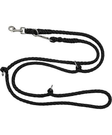 Adjustable Dog Linen for Large Dogs Up to 80kg - 2.40m to 5m in 17 Colors - Durable and Stable Practice Line (2.80m 4-Fold Black) - Buy Online on GoSupps.com