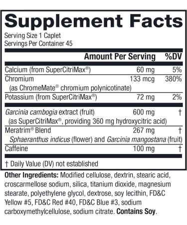 MetaboLife Ultra Dietary Supplement 800mg 45 Caplets - Hunger Control for Women & Men (2 Pack) - Buy Online on GoSupps.com