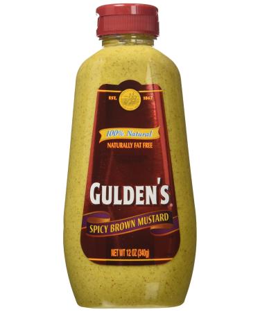 Gulden's, Spicy Brown Mustard, 12oz Bottle (Pack of 2)