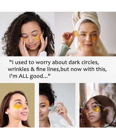Seed Spring 24K Gold Eye Mask - Hydrating Collagen Patches for Dark Circles, Puffiness, and Wrinkles - 30 Pairs - Buy Online on GoSupps.com