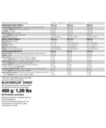 Olimp Blackweiler Shred - Exotic Orange 480G | Premium Pre-Workout Booster & Fat Burner with L-Arginine & Beta-Alanine - International Shipping Available - Buy Online on GoSupps.com