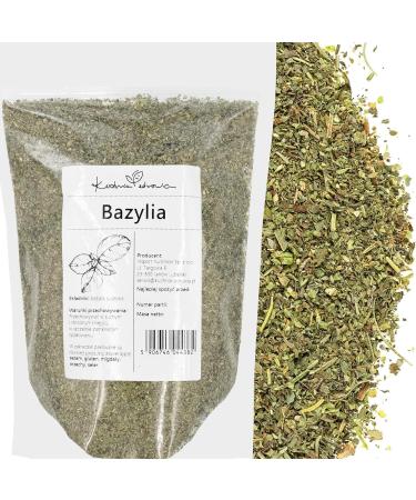 Kuchnia Zdrowia - Dried Basil - Natural - Aromatic - No Additives - Leak-proof packaging with zipper - Doypack