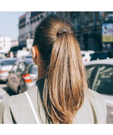 HINZIC Rhinestone Bow Hair Ties - 6PCS Crystal Bling Scrunchies & Ponytail Holders for Women and Girls - Vintage Bracelet Hair Accessory (2 Styles) - Buy Online on GoSupps.com