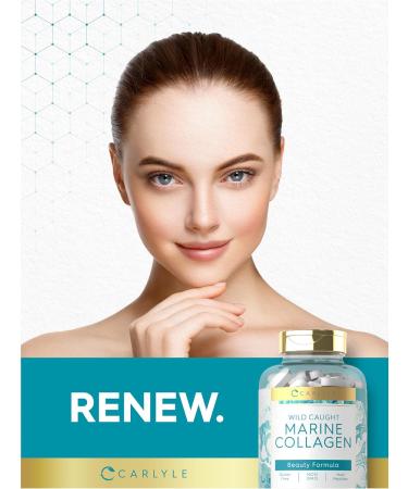 Carlyle Marine Collagen for Hair Skin and Nails | 250 Caplets | Peptides for Women and Men | Type I with Calcium | Non-GMO & Gluten Free 250 Count (Pack of 1) - Buy Online on GoSupps.com