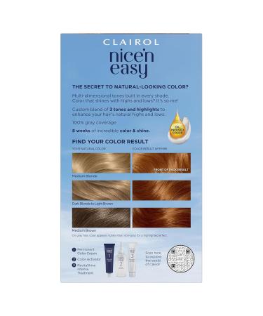 Clairol Nice'n Easy Permanent Hair Dye - 8R Medium Reddish Blonde Hair Color - 6.26 Fl Oz - Pack of 3 - Buy Online on GoSupps.com