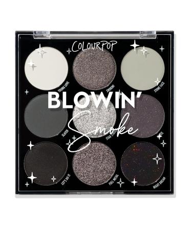 ColourPop Blowin' Smoke Eyeshadow Palette - Silver Eyeshadow and Smokey Eye Eyeshadow Palette with Metallic and Matte Finishes - High-Pigment Eye Makeup with a Long-Wearing Formula (0.3 oz)