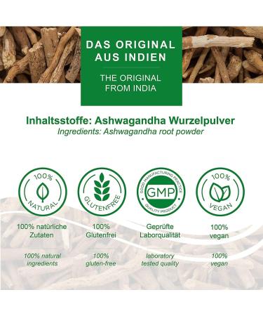 Ashwagandha Capsules 1200mg - Vegan & Gluten-Free - 100% Root Powder - 60 Days Supply from Moriveda - Enhance Balance Quality of Life & Inner Peace - International Shipping - Buy Online on GoSupps.com