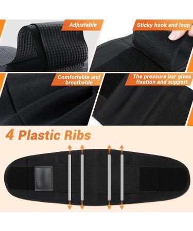 RAKZU Breathable Back Brace Lumbar Support Belt | Size Medium | Pain Relief for Women Men - Herniated Disc, Sciatica, Heavy Lifting - Dual Adjustable Straps - Buy Online on GoSupps.com