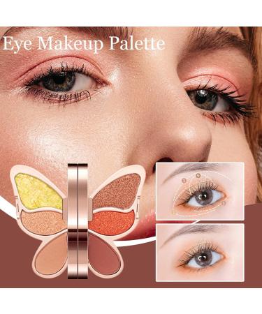 Eye Shadow Palette 6 couleurs maquillage Eyeshadow Waterproof Matte Eye Shadow Shimmer Glitter Eyeshadow Palette Highly Pigmented Eyeshadow Colorful Eye Shadow Makeup Glitter Eye Shadow for - Buy Online on GoSupps.com