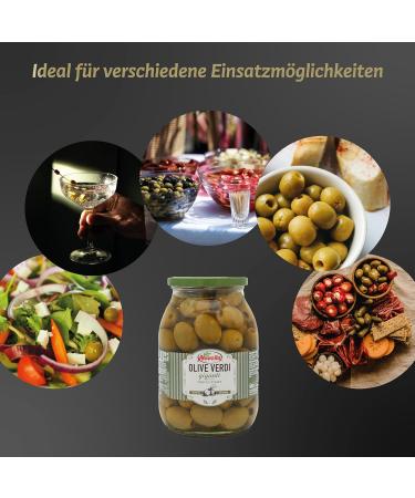 Novella Olive Verdi Giganti - Stone-Free Green Olives in Brine for Antipasti - 560g Delicacy | International Shipping Available - Buy Online on GoSupps.com