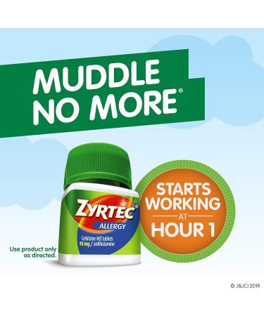 Zyrtec 10mg Cetirizine HCl Antihistamine Tablets 3ct - Travel Size - Buy Online on GoSupps.com