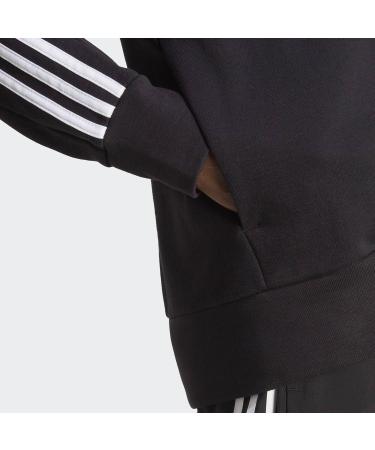 Adidas Men's Essentials French Terry Full-Zip Hoodie - Black/White - L Tall | Premium Athletic Wear | International Shipping Available - Buy Online on GoSupps.com