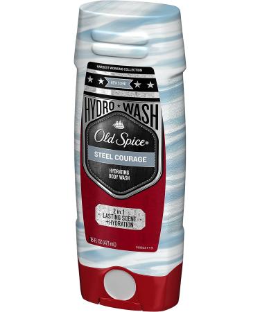 Old Spice Hydro Wash Body Wash - Steel Courage, 16 oz (Pack of 1) - Buy Online on GoSupps.com