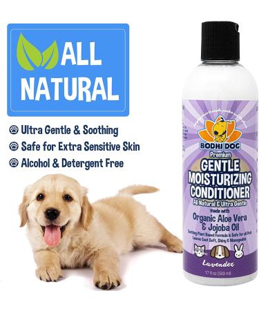 Premium Natural Moisturizing Dog Conditioner with Aloe Vera & Jojoba Oil | 17oz - Buy Online on GoSupps.com