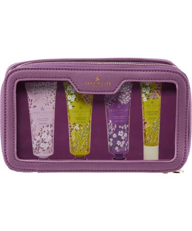 Sara Miller Beauty Haveli Garden Travel Bag Set | 30ml Body Wash 30ml Hand Cream 30ml Body Cream & 15ml Lip Gloss | Cruelty Free & Vegan Friendly | Travel Friendly Sizes - Buy Online on GoSupps.com