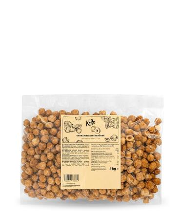 KoRo - Roasted Hazelnuts Coated with Salted Caramel 1 kg - Whole Hazelnuts - Delicious Salt and Caramel Glaze - Convenient Value Pack