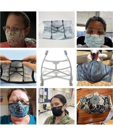Awolf Face Mask Holder 3D Bracket 5-Pack Grey - Inner Support Frame for Cloth Masks - Protects Lipstick - Easy Breathing for Adults - Buy Online on GoSupps.com
