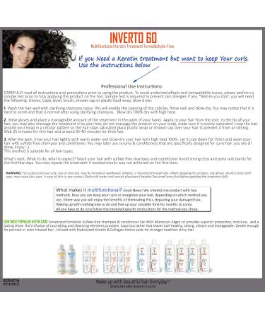 INVERTO 60 Advanced Gel Keratin Treatment 120ml - Formaldehyde Free Repair & Straighten Damaged Hair - International Shipping Available - Buy Online on GoSupps.com
