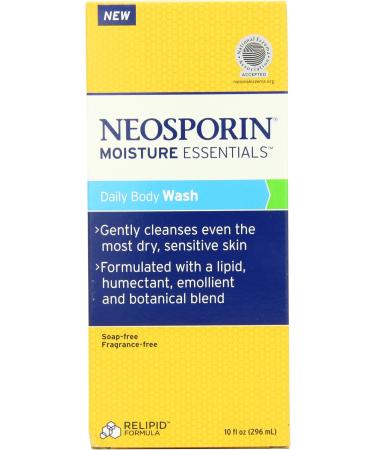 Neosporin Essentials Moisture Body Wash - Soap Free Fragrance Free 10oz | International Shipping Available - Buy Online on GoSupps.com