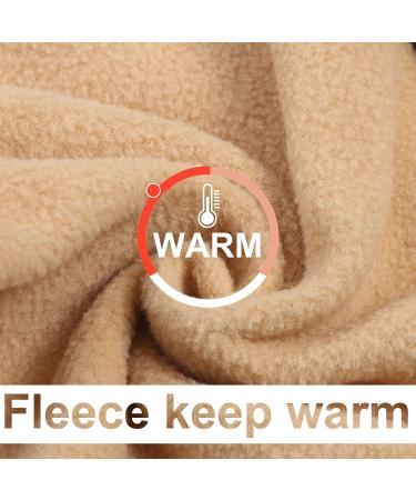 BEAUTYZOO Dog Fleece Vest Sweater | Winter Jacket for Small & Medium Dogs | D-Ring Leash & Hoodie | Cold Weather Coat for XS, S, M Boys & Girls - Beige - Buy Online on GoSupps.com