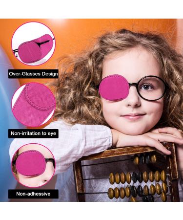 6pcs Reusable Glasses Eye Patch - Non-Woven Eye Patches for Adults & Kids | Lazy Eye Amblyopia Strabismus (Pink) - International Shipping - Buy Online on GoSupps.com