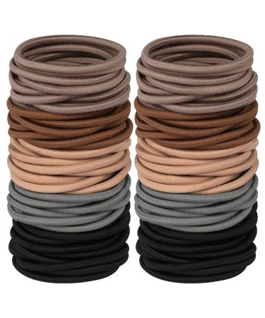 Multy-Colored Hair Ties for Thick Hair, 120 PCS Large Hair Elastics, No Damage Ponytail Holders for Women, Men and Girls Assorted C - Buy Online on GoSupps.com