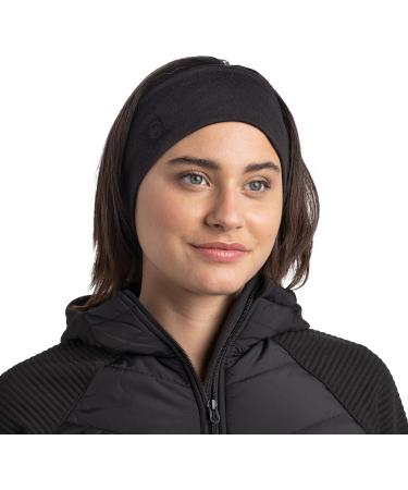 Shop Solid Black Buff Headband - Unisex Merino Wide for Ultimate Comfort | International Shipping Available - Buy Online on GoSupps.com